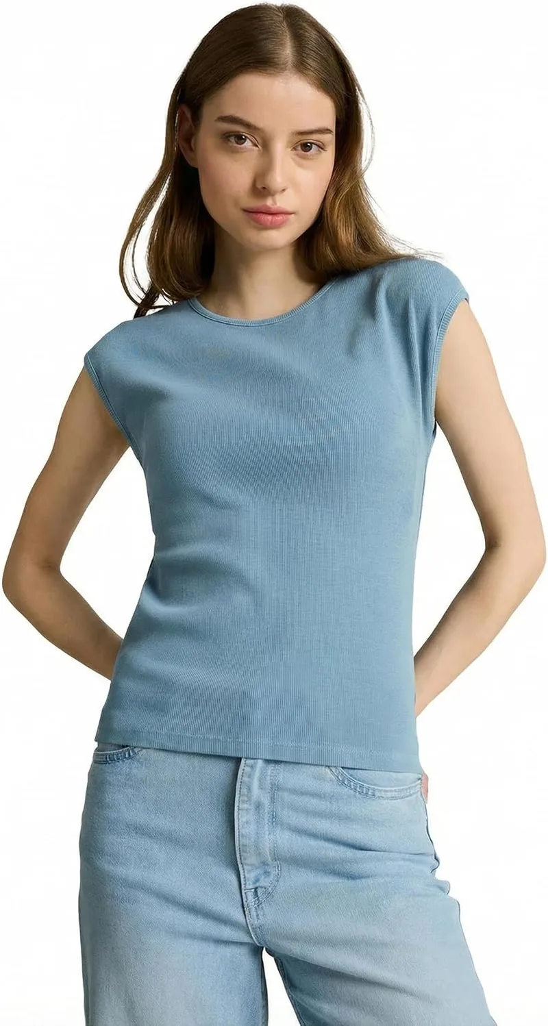 TOM TAILOR Denim ▫️ TOM TAILOR Camiseta de ganga para mulher