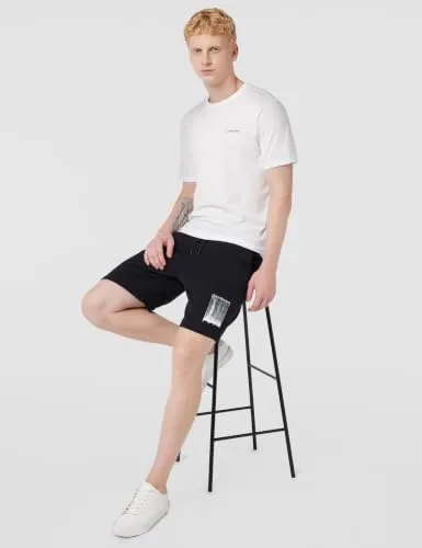 Calvin Klein ▫️ Camisola de gola redonda SS Micro Logo Lv04lc255g para homem 2