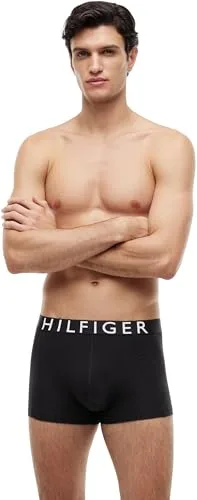 Tommy Hilfiger ▫️ Cuecas boxer, embalagem de 3 peças para homem, com logótipo na cintura 2