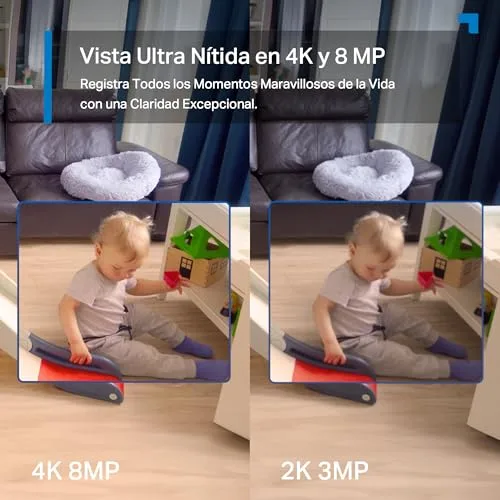 Tapo ▫️ C260 - Câmara de vigilância Wi-Fi para interiores com visão de 360º, 4K 8 MP, deteção por IA 5