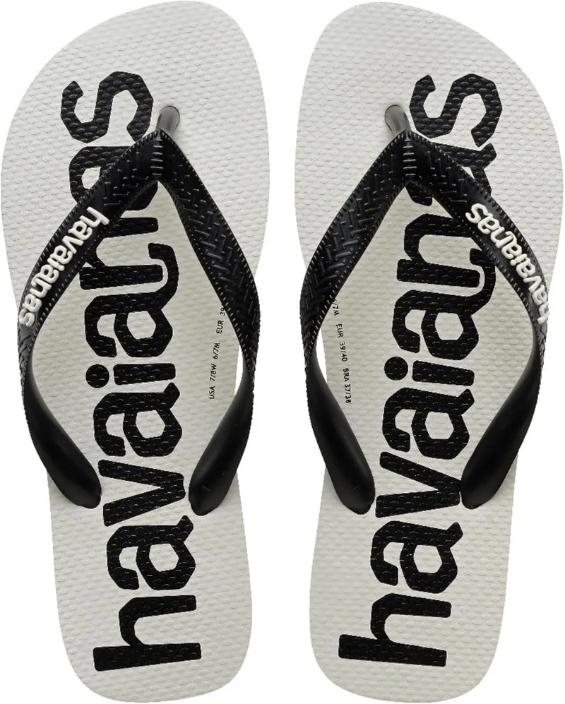 Havaianas ▫️ Top Logomania 2, Chinelos com Design Moderno e Impressão do Logótipo, Confortáveis e Duráveis, Sola Antiderrapante, Adultos, Unissexo