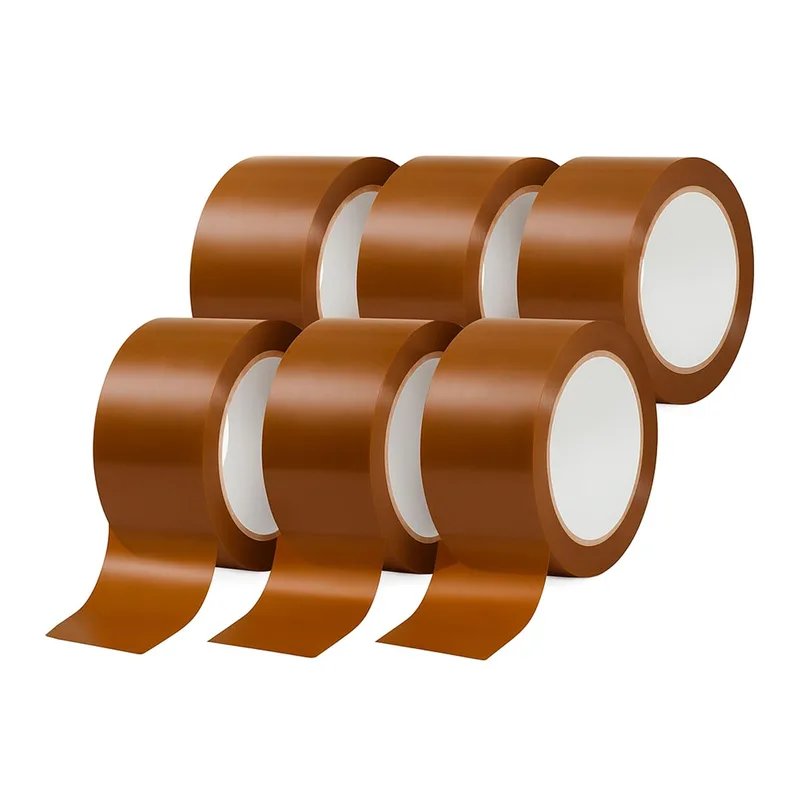 ONPACK ▫️ Fita Adesiva Castanha Universal 48 mm x 60 metros - Embalagem de 6 unidades - Fita para embalar caixas de cartão, selo para caixas de mudança, armazenamento, envios e transporte