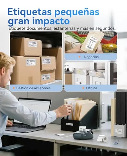 NIIMBOT ▫️ B1 Etiquetadora, Impressora de Etiquetas Autoadesivas (Azul) 3