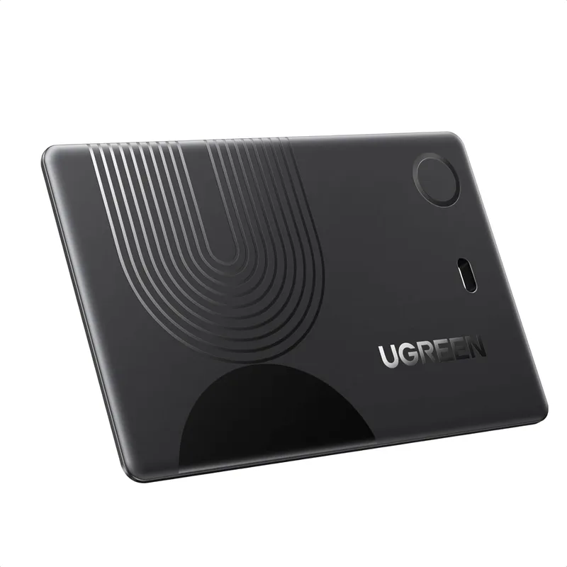 UGREEN ▫️ FineTrack Slim Wallet Tag Locator Compatível com Apple Find My (apenas iOS) Bateria com 7 anos de duração IP68 Waterproof 100dB Alarm Tracker para carteiras, passaportes e bagagens