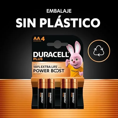 Duracell ▫️ Pilhas alcalinas Plus AA (embalagem de 30) 1,5 V, LR06 6