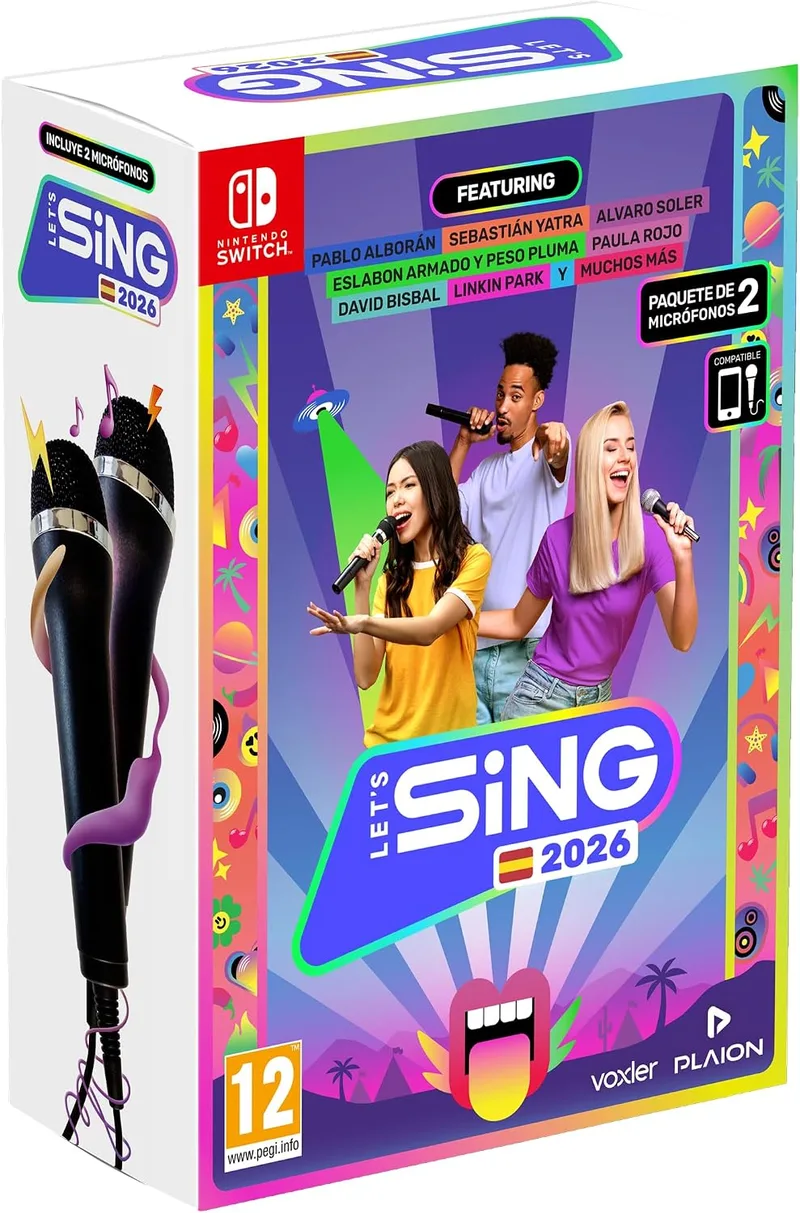 Plaion ▫️ Let's Sing 2026 ESP V.+2 Mics Switch ESP