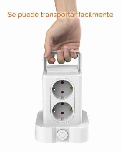 U-PTYTM ▫️ Extensão com proteção contra sobretensão, 3680 W, 16 A, com 8 tomadas Schuko e 3 portas USB, com cabo de extensão de 3 m, centro de distribuição para o lar 7
