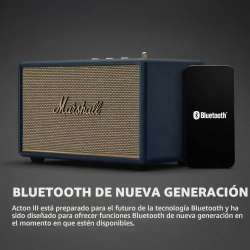 Marshall ▫️ Acton III BT Azul Meia-Noite 4