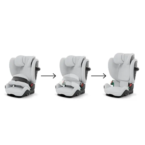 Cybex ▫️ Cadeira auto infantil Gold Pallas G3 i-Size, 76-150 cm, desde os 15 meses até aos 12 anos (aprox. 9 a 50 kg), Fog Grey 4
