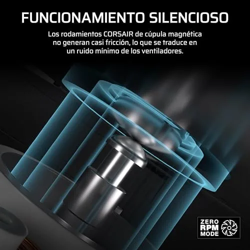 Corsair ▫️ NAUTILUS 240 RS LCD – Refrigeração líquida para CPU – Ecrã LCD IPS de 2,1", AIO de 240 mm, baixo ruído, ligação em cadeia, Intel LGA 1851/1700, AMD AM5/AM4 – Inclui 2 ventoinhas RS120 – Preto 6