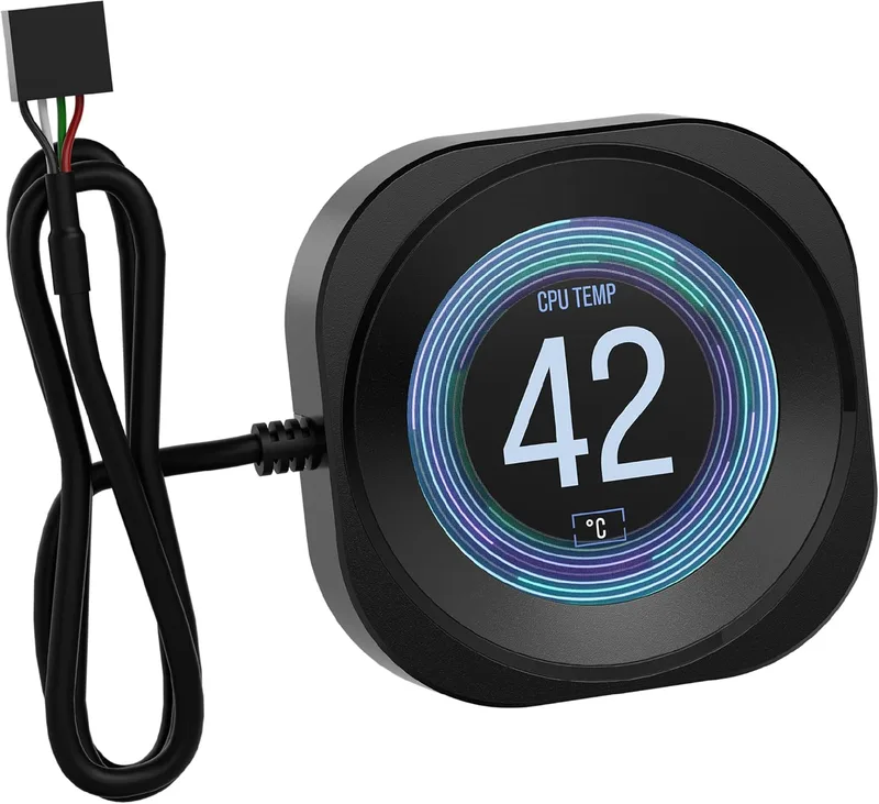 Corsair ▫️ Nautilus RS Módulo para LCD – para os sistemas de refrigeração de CPU Nautilus RS e Nautilus RS ARGB AIO – Ecrã LCD IPS de 2,1", instalação simples sem ferramentas – Preto