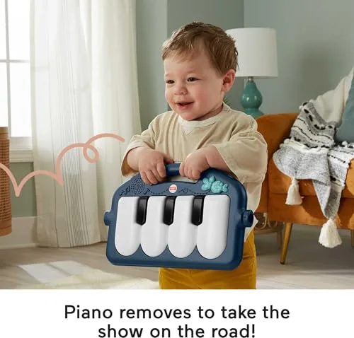 Fisher-Price ▫️ Ginásio Piano Kick & Play para Bebé, Navy Fawn 6