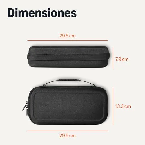 Amazon Basics ▫️ Capa universal para Nintendo Switch com 12 ranhuras para cartões de jogo, compatível com Switch 2 e Switch OLED, preta, embalagem de 1 unidade 5
