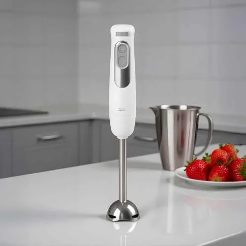 Jata ▫️ JEBT1818 - Batedeira de mão de 700 W. Velocidade ajustável. Função TURBO a 14 500 RPM. Lâmina dupla em aço inoxidável. Inclui copo de 600 ml. 2