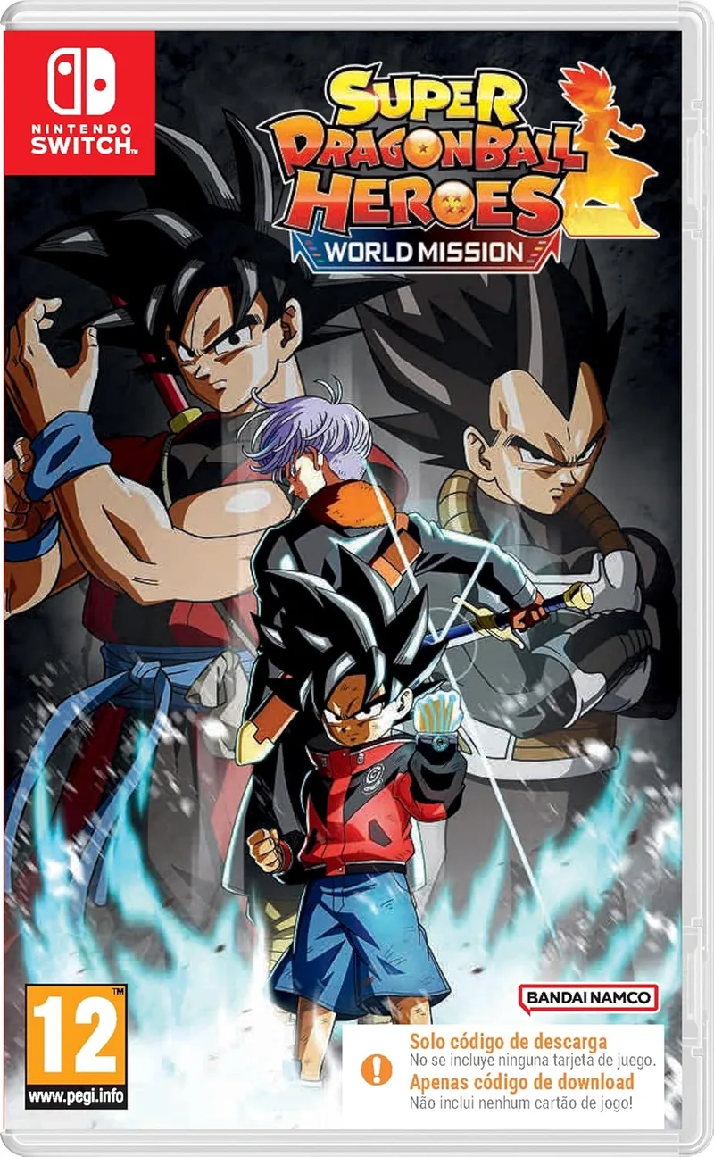 Bandai Namco ▫️ Código da missão mundial de Super Dragon Ball Heroes na caixa