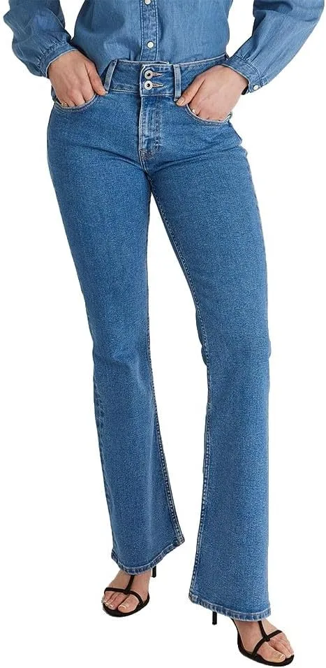 Pepe Jeans ▫️ Calças de ganga Flare MW Venus para mulher