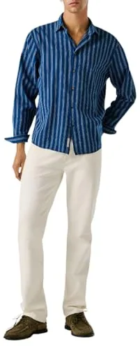 Pepe Jeans ▫️ Calças de ganga Straight Jeans Cash FS Ecru para homem 2