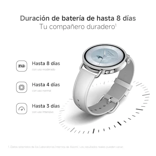 XIAOMI ▫️ Watch S4 41 mm, relógio inteligente, diâmetro de 41 mm, corpo ultraleve de 32 g, previsão do ciclo menstrual, mais de 150 modos desportivos, funções de segurança, HyperOS 3, bracelete em borracha fluorada (verde) 4