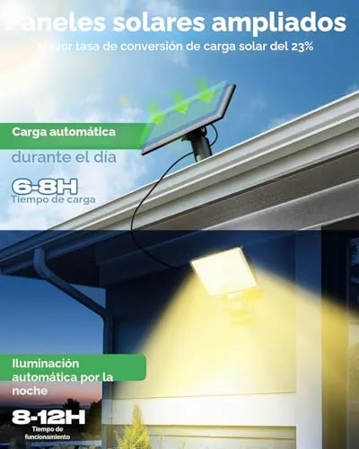 LOTMOS ▫️ 6 Conjunto de 342 LED, Luz Solar para Exterior, Jardim, Com Controlo Remoto 2