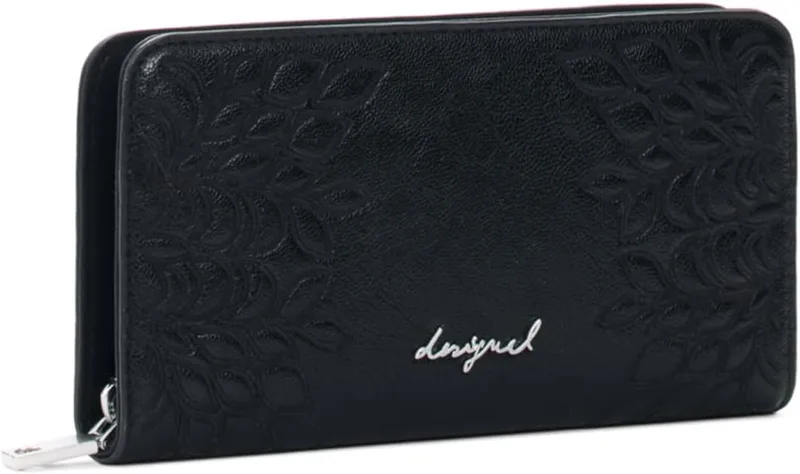 Desigual ▫️ Carteira Sierra Fiona Long Wallet Black Preto