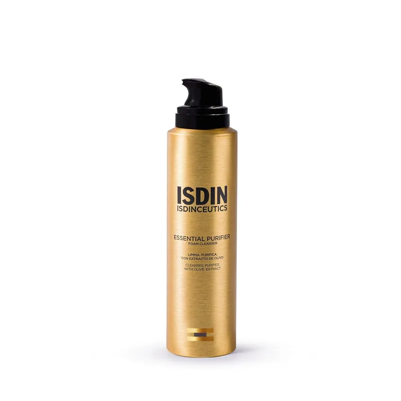 ISDIN ▫️ Isdinceutics Essential Purifier Espuma de Limpeza Extra Densa com Extrato de Azeitona, A Eficácia da Espuma, a Suavidade de uma Nuvem, 150 ml