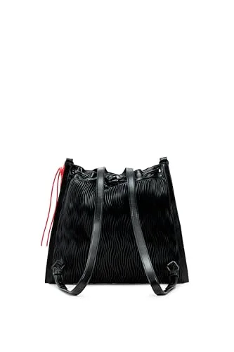 Desigual ▫️ Mochila de lazer Litio Black Harlan Backpack Black, preta 2