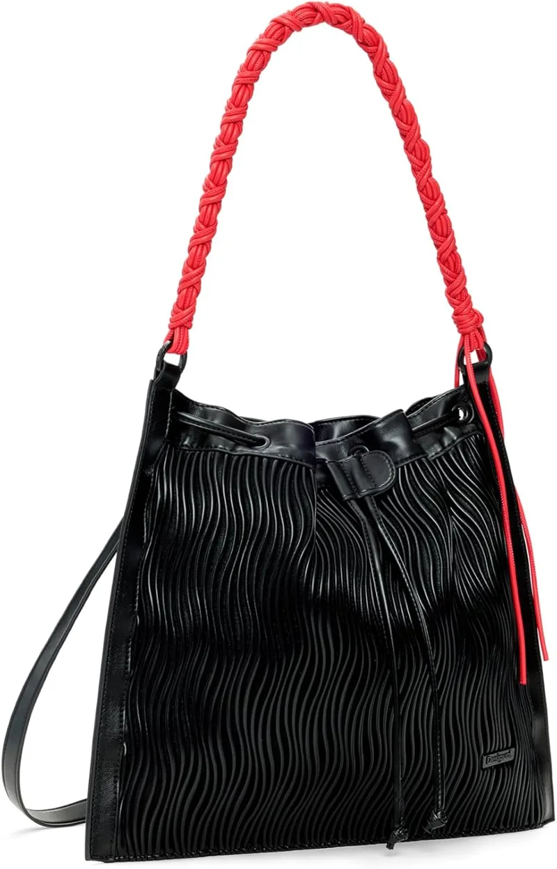 Desigual ▫️ Mochila de lazer Litio Black Harlan Backpack Black, preta