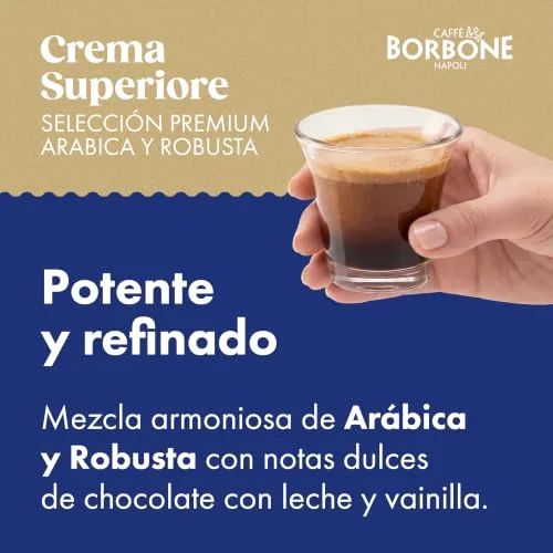 Caffè Borbone ▫️ Crema Superiore - 64 cápsulas de café - Intenso e requintado - Compatíveis com as máquinas de café da marca Nescafé®* Dolce Gusto®* 3