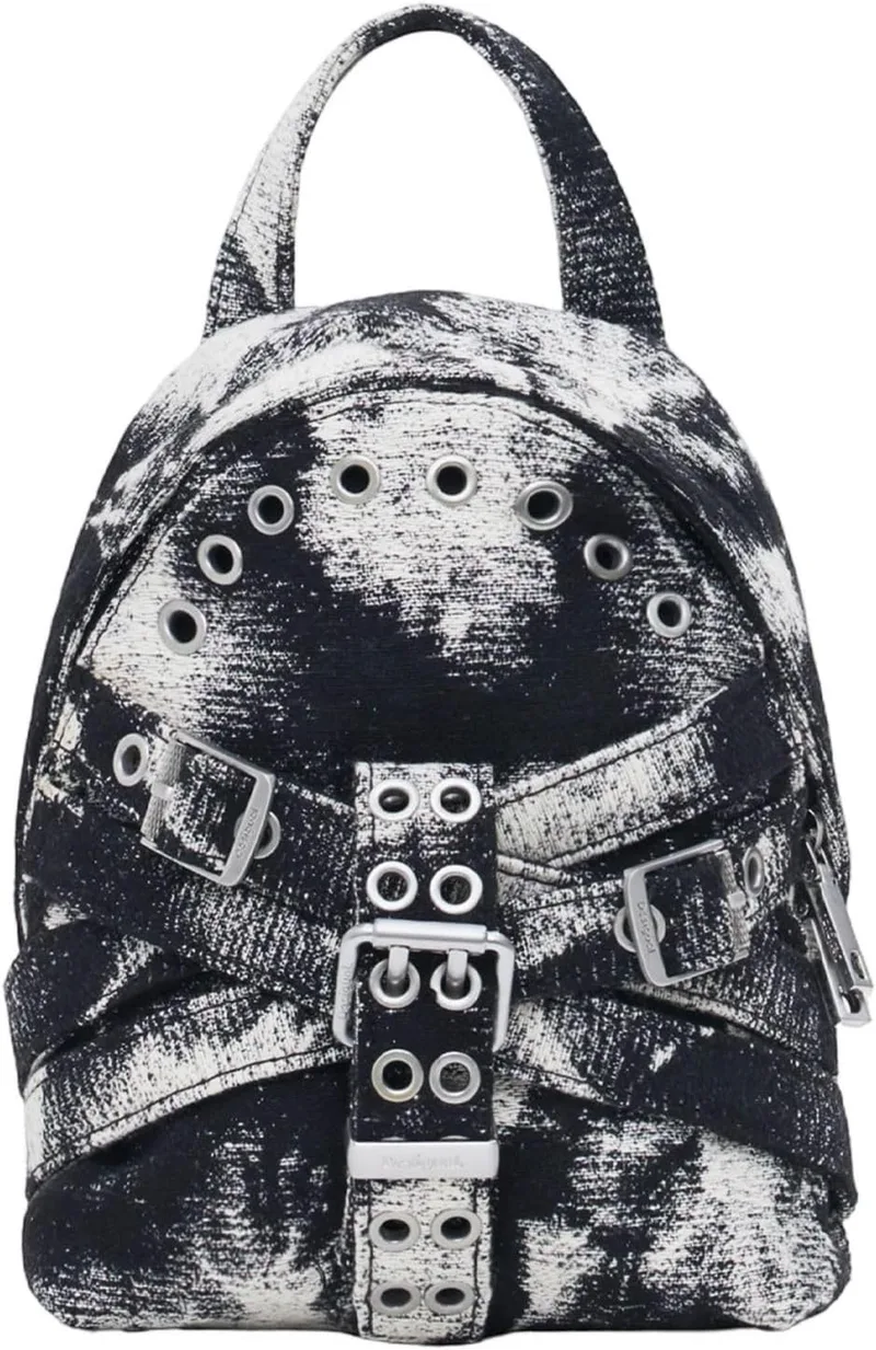 Desigual ▫️ Mochila de lazer Uranio Mombasa Backpack Tutti Fruti preta