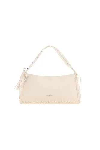 Desigual ▫️ Mala de ombro mala tipo bandolera Gallium Leiria Mini Shoulder Bag, bege cru 4