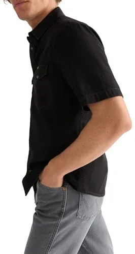 Wrangler ▫️ Camisa de homem - Corte regular - Camisa Western de manga curta - True Navy 5