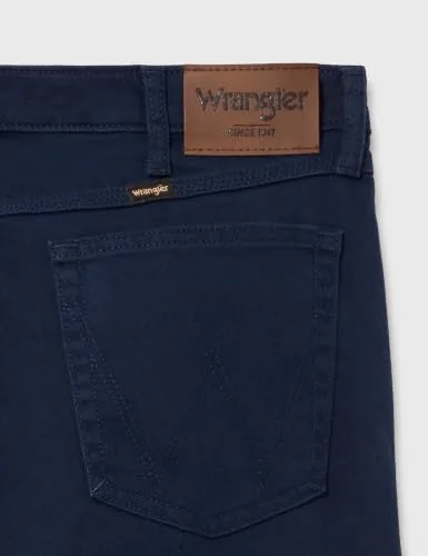 Wrangler ▫️ Calças de ganga para homem - Corte regular - Peak Comfort - Cáqui militar 4