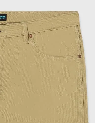 Wrangler ▫️ Calças de ganga para homem - Corte regular - Peak Comfort - Cáqui militar 2