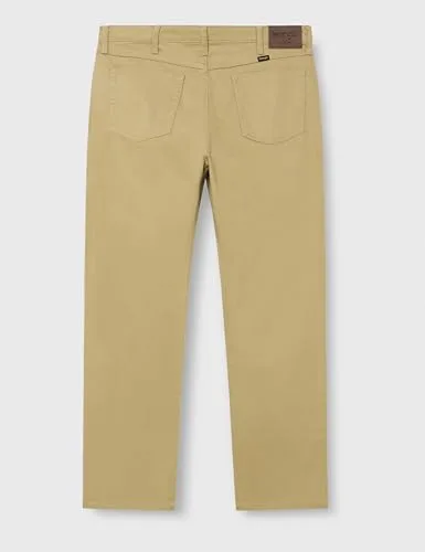 Wrangler ▫️ Calças de ganga para homem - Corte regular - Peak Comfort - Cáqui militar 3