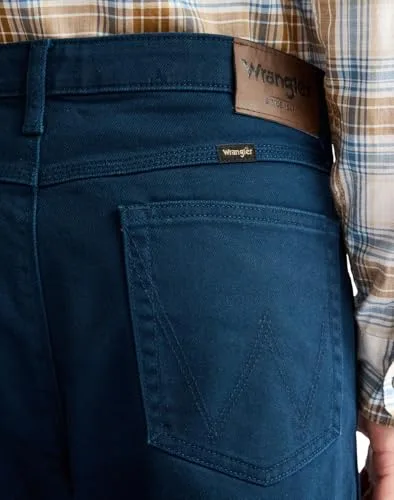 Wrangler ▫️ Calças de ganga para homem - Corte regular - Peak Comfort - Cáqui militar 4