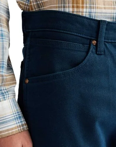 Wrangler ▫️ Calças de ganga para homem - Corte regular - Peak Comfort - Cáqui militar 5