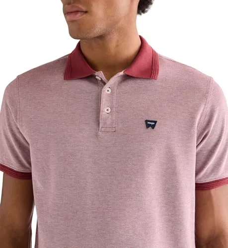 Wrangler ▫️ Camisa de homem - Corte regular - Camisa polo «Refined» - Azul-marinho escuro 3
