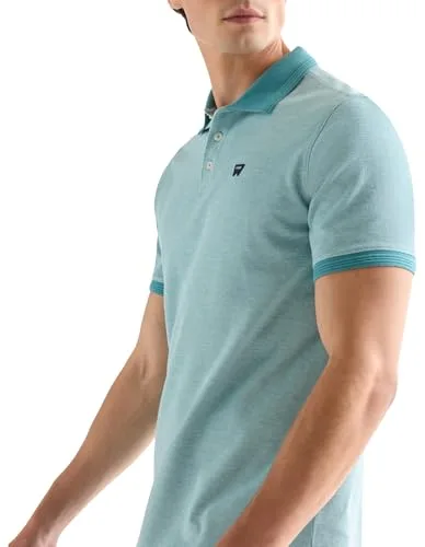 Wrangler ▫️ Camisa de homem - Corte regular - Camisa polo «Refined» - Azul-marinho escuro 5