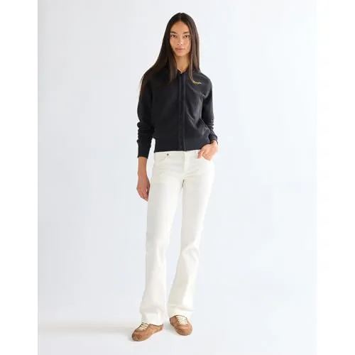 Wrangler ▫️ Camisola de senhora - Corte regular - Camisola Aviator - Cinza médio 3
