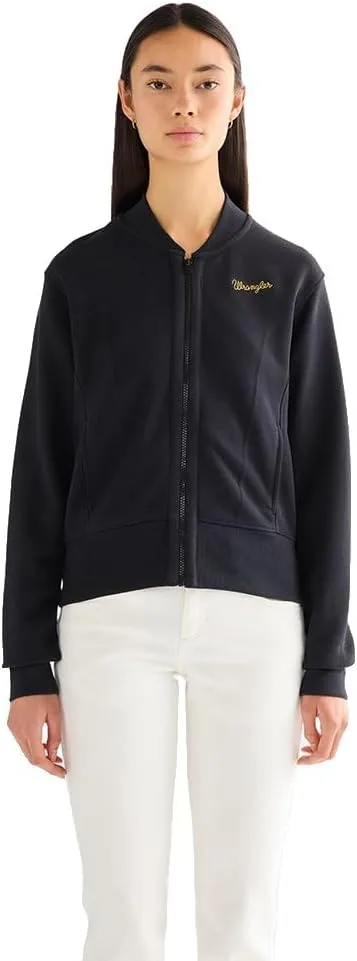 Wrangler ▫️ Camisola de senhora - Corte regular - Camisola Aviator - Cinza médio
