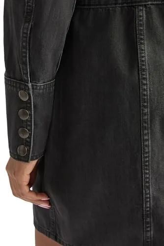 Wrangler ▫️ Vestido de senhora - Corte regular - Trail Trench Dress - Speedway Smoke 4