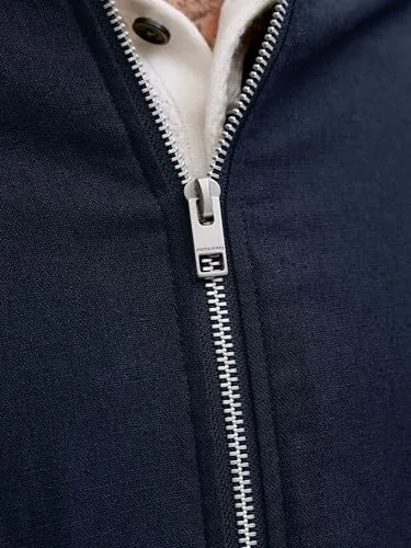 JACK & JONES ▫️ Jprblaleister Casaco Bomber em Mistura de Linho Sn Jprblaleister Casaco Bomber em Mistura de Linho Sn para Homem 6