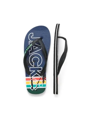 JACK & JONES ▫️ Jfwpalm Print Flip Flop, Chinelos para homem 3