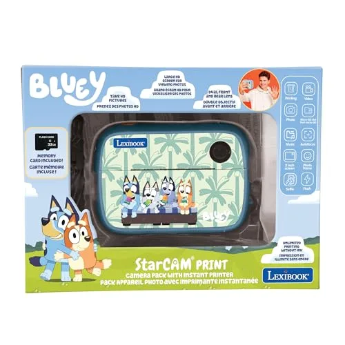 LEXIBOOK ▫️ Bluey, Câmara StarCAM Print HD, DJ150BY 5