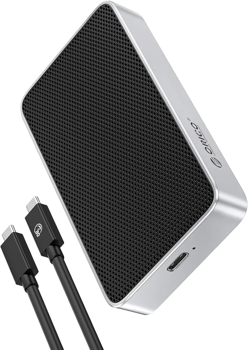 ORICO ▫️ 80Gbps M.2 NVMe SSD Enclosure Arrefecimento passivo silencioso, Compatível com Thunderbolt 5/4/3/USB4, Suporta SSD M.2 NVMe M-Key 2280, para Mac/PC Alto desempenho - X50