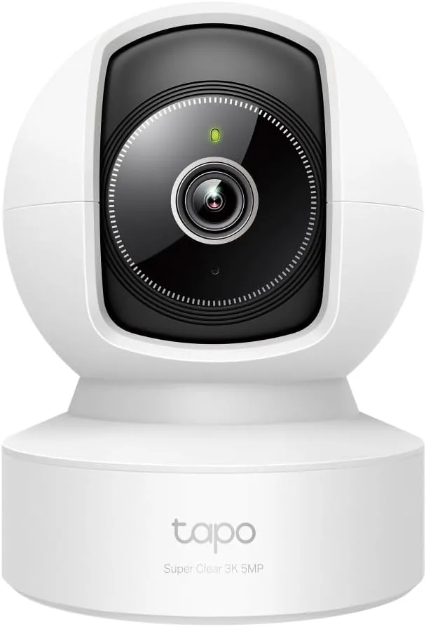 Tapo ▫️ Câmara de vigilância C232 360° 3K 5MP WiFi, rastreio de movimentos, deteção inteligente de IA e notificações, visão noturna melhorada, compatível com Alexa e Google Assistant
