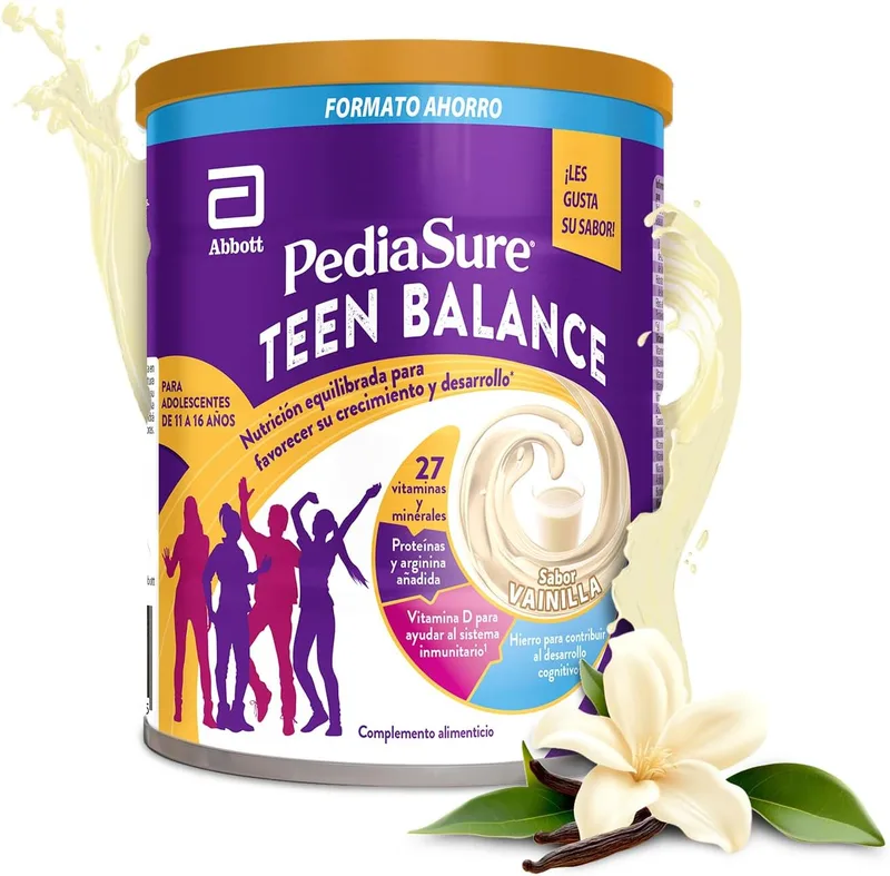 PediaSure ▫️ Teen Balance Baunilha 850 g, Nutrição equilibrada para adolescentes