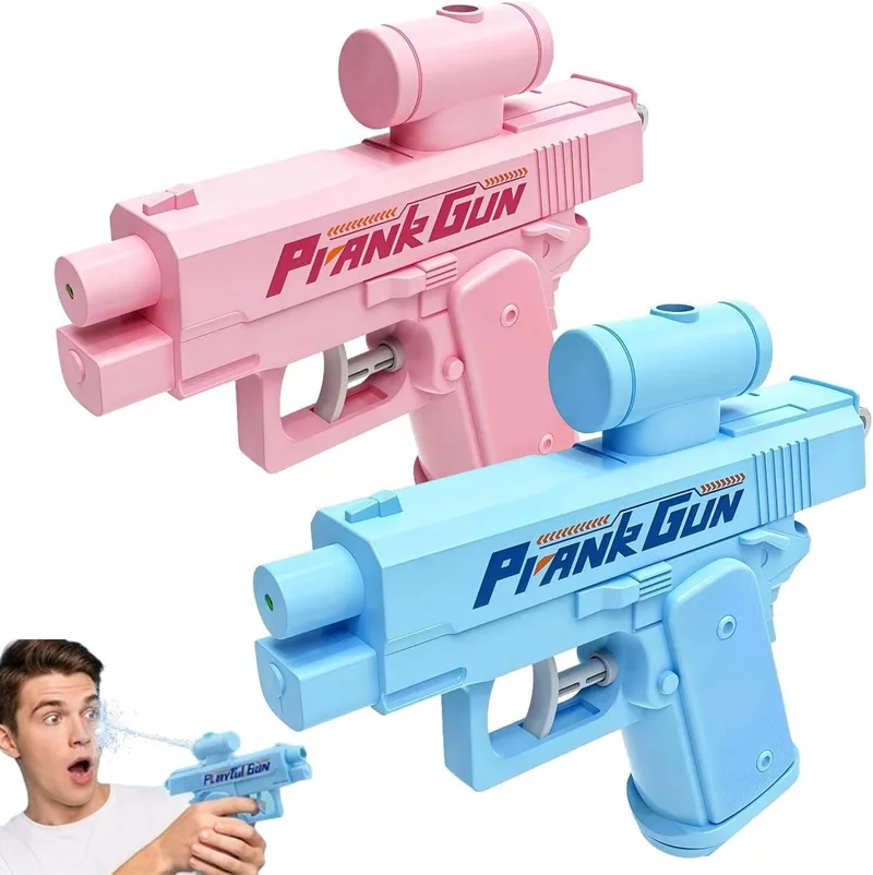 XUDUOO ▫️ Pistola de água, 2 unidades, pistola de água criativa, pulverizador de água criativo com duas saídas, presentes divertidos, brinquedo complexo, artigos para adultos, crianças, festa de verão, praia, piscina