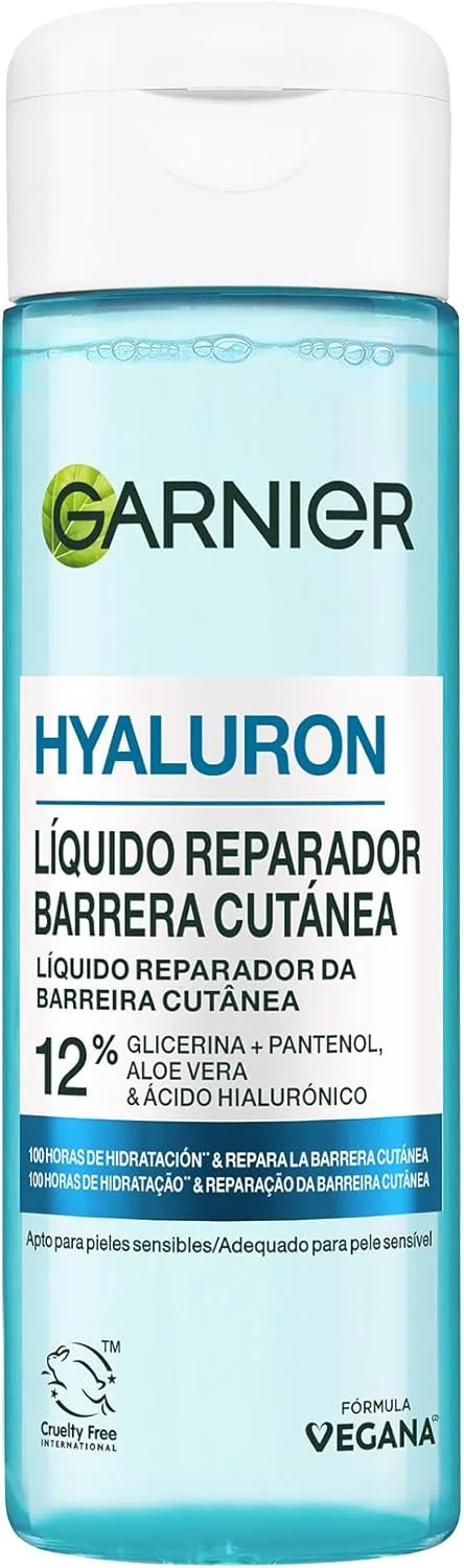 Garnier ▫️ Hyaluron Skin Barrier Repair Fluid 12% [Glicerina + Pantenol + Aloé Vera + Ácido Hialurónico] 100 Horas de Hidratação 120ML