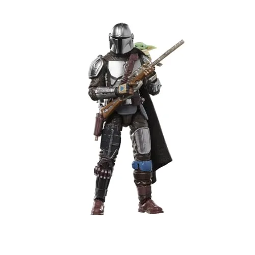 Star Wars ▫️ The Vintage Collection: The Mandalorian & Grogu, Figura de ação colecionável de The Mandalorian & Grogu, em escala de 9,5 cm 5